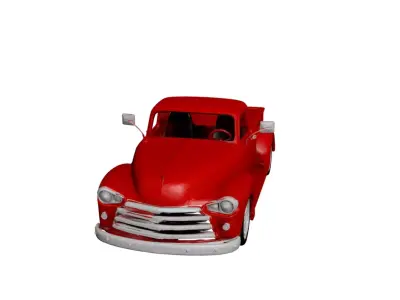 1950 Early Vintage Pickup Truck Antique Classic Vehicle 3D model
