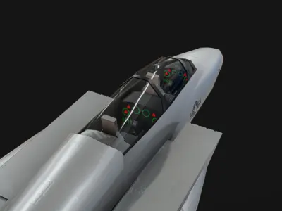 F-15 Jet Low-poly 3D model