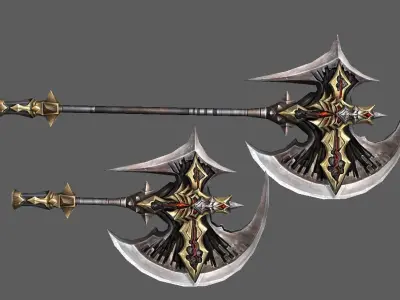 Axe Heavy All Low-poly 3D model
