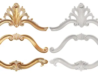Collection of 40 classic carvings Part 4 3D model