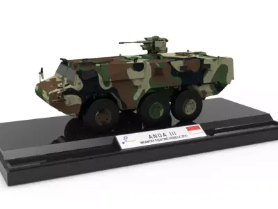 PINDAD ANOA3 3d model for 3dprinted miniature 3D print model