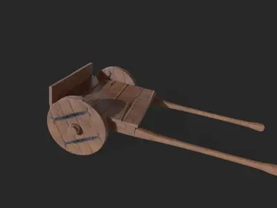 Old Cart Low-poly 3D model purchase