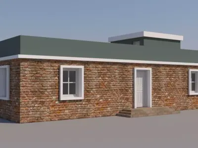 House for Video Games 3D model purchase