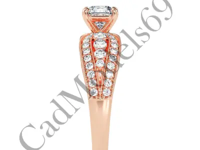 Engagement Ring50 3DM Model with 28 IMAGES and 7 VIDEOS 3D print model