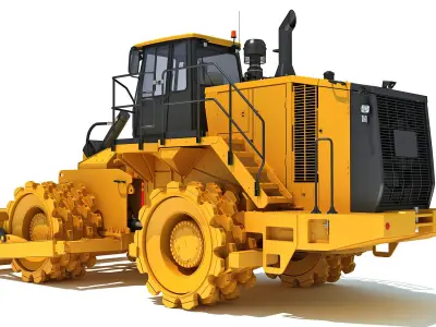 Soil Compactor 3D model