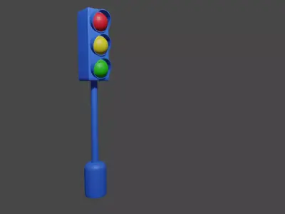 Traffic light  Free low-poly 3D model purchase