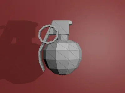 M67 Grenade - Low-poly Low-poly 3D model