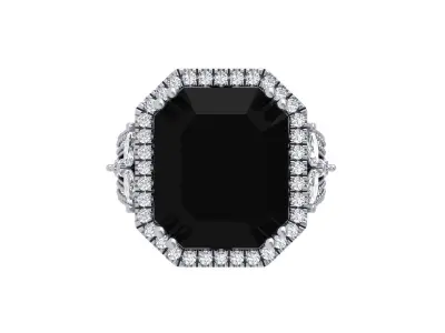 Art Deco Ring 3D print model