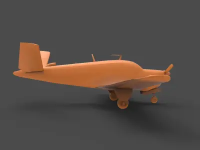 Beechcraft Bonanza 3D print model