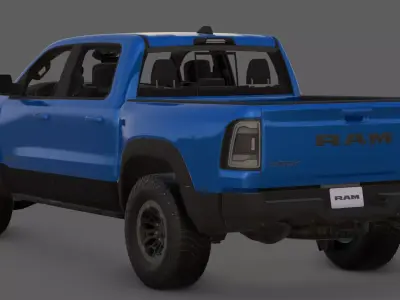 2021 Ram 1500 TRX 3D Model  The Ultimate Off-Road Pickup Low-poly 3D model