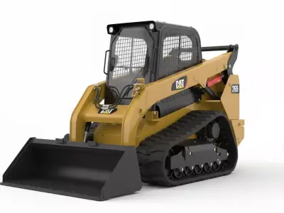 Compact Track Loader Low-poly 3D model