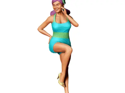 N10 Pin-up girl 3D print model