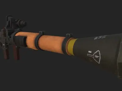 Rocket Launcher Low-poly 3D model purchase