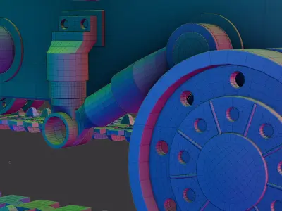 KB 2 Tank Low-poly 3D model