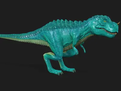 Viral Tyrannosaurus Rex T-REX for animations video 3D model