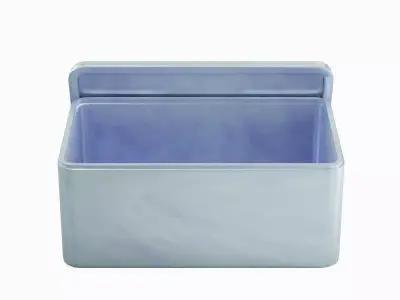 Rectangle Tin Can Set Low-poly 3D model