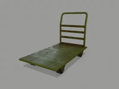 Trolley hand truck Low-poly 3D model order