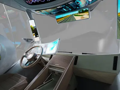 DOSCH 3D - Futuristic Truck Details - Hydrogen 3D model
