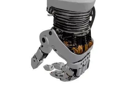 Futuristic Robotic Hand 3D Model 3D model