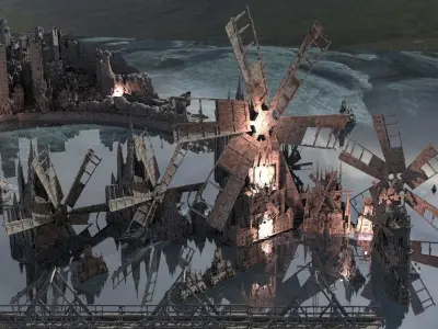Call of Cthulhu  Innsmouth Kit bash full 1 3D model