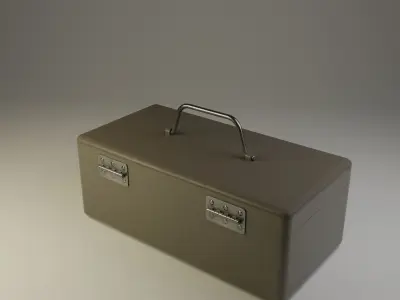 ToolBox - Model 3D metal tool box Low-poly 3D model