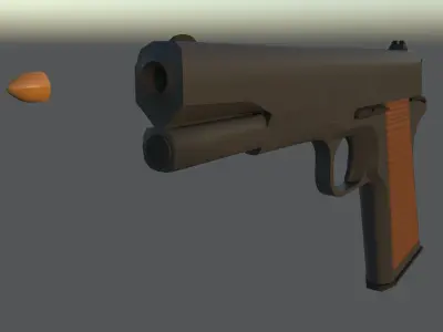 Colt 1911 Low-poly 3D model
