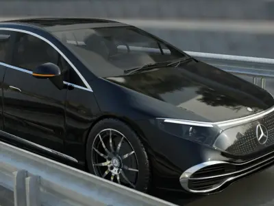 Realistic Car Rendering Free low-poly 3D model