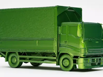 Cargo box truck 3d model 3D model