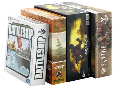 Board Games Pack 4 3D model