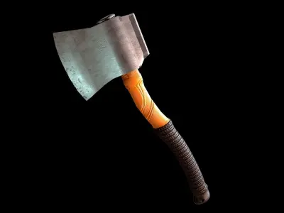 Axe 3d Model Low-poly 3D model purchase