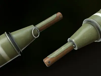 RPG-43 WWII Soviet Hand Grenade Low-poly 3D model