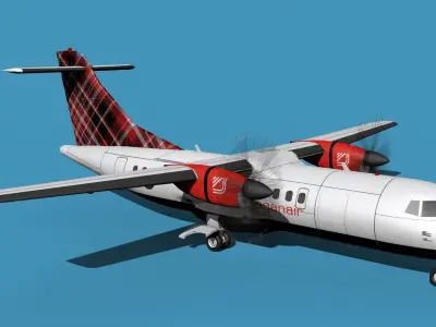ATR-42-320 Logan Air 3D model