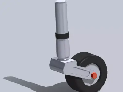 A5M4 Tail wheel 3D print model