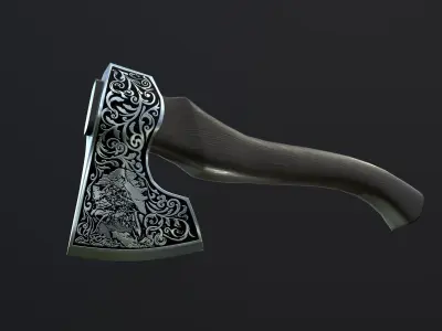 RussianAxe axe Low-poly 3D model