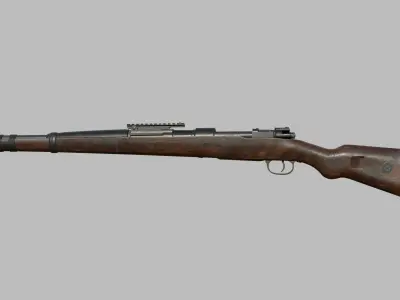 Weapon - Gun - Sniper - Kar98k Low-poly 3D model