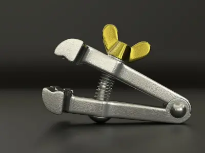 Hand vise 3D model buy