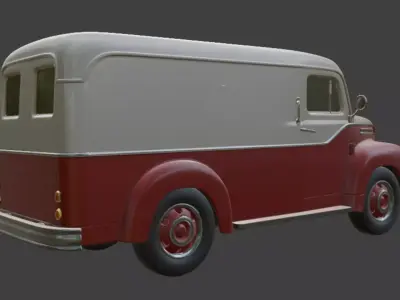 Classic Delivery Van 3D Model 3D model