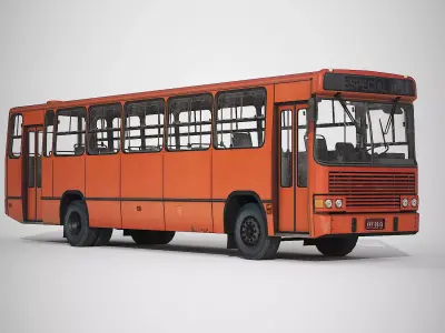 Urban Bus  Low-poly 3D model