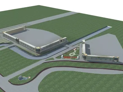 Commercial Building 3D model 130