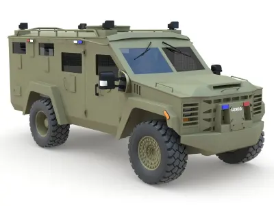 Lenco BearCat G3 2020 Low-poly 3D model