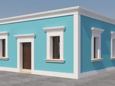 Mexican House  3D model purchase