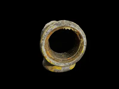 Anydrafts Old union elbow 01 Low-poly 3D model