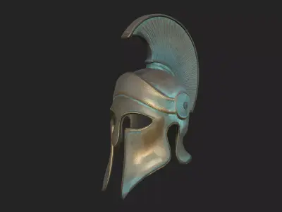 medieval helmet 3D Model 001 Low-poly 3D model