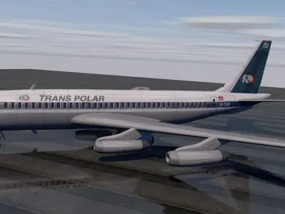 Boeing 720 3D model