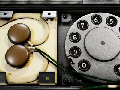 R-353 Proton Soviet spy radio 3D model