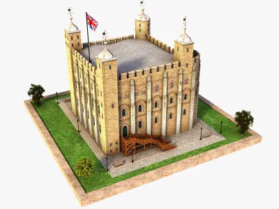 Tower of London 3D model purchase