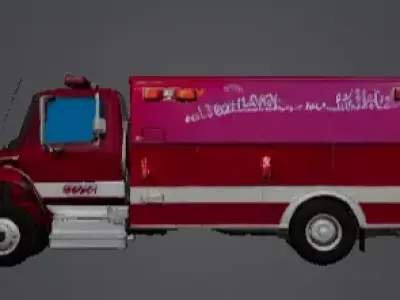 Urban Emergency Medical Truck 3D 3D model
