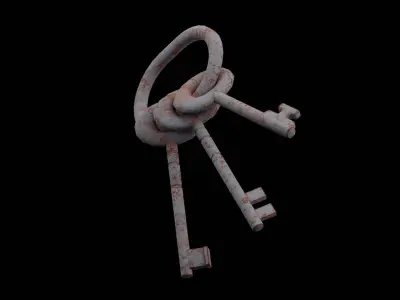 Treasure Keys Low-poly 3D model
