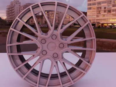 Car wheels 3D model