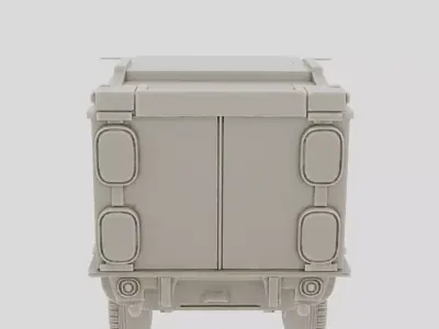 Armored Military Ambulance Vehicle for 3D print 3D model